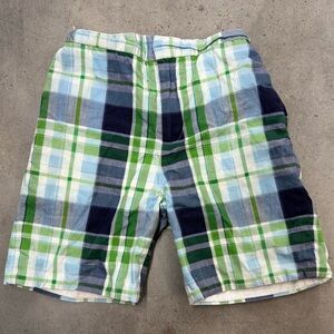 Boys Plaid Shorts Size 6 Carolina Zapf NY Blue Green Preppy Summer Shorts